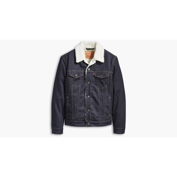 Levi's Jackets & Blazers - Levi's Women's Sherpa Lined Trucker Denim Jacket Size Blue Jean Size M